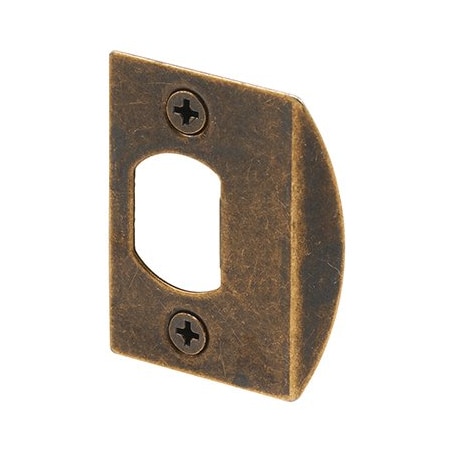 Prime-Line Antique Brass Plated, Dead Latch Door Strike (2 Pack) E 2233
